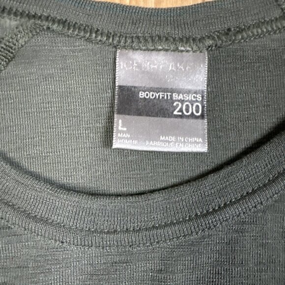 Icebreaker Merino Bodyfit 200 Baselayer Long Sleeve Undershirt Men’s Large Green - Picture 2 of 8